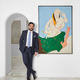 Gaurav Bhatia stands next to Tyeb Mehta’s Durga Mahisasura Mardini, which will lead Sotheby’s first live auction in India later this year.